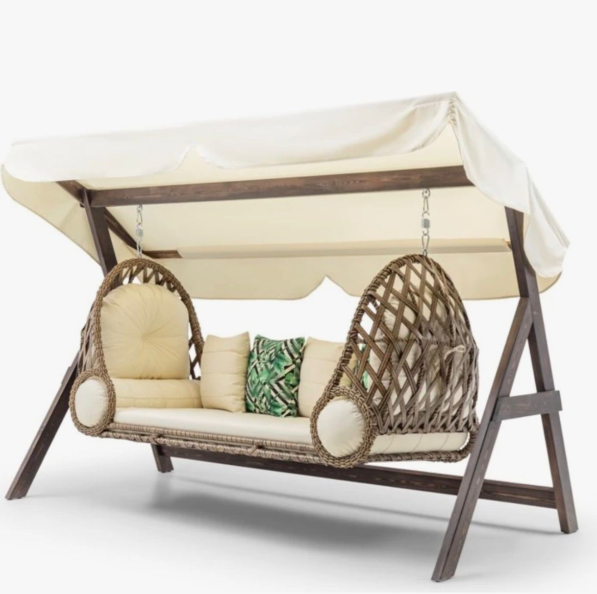 H-GARDEN SALTANAT AHŞAP-RATTAN SALINCAK